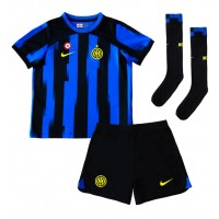 Camisa de time de futebol Inter Milan Henrikh Mkhitaryan #22 Replicas 1º Equipamento Infantil 2023-24 Manga Curta (+ Calças curtas)